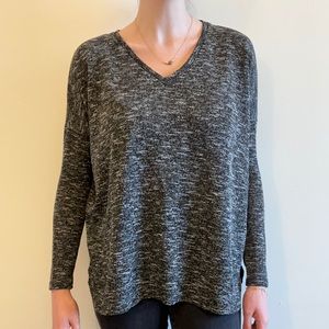 Multicolored black sweater